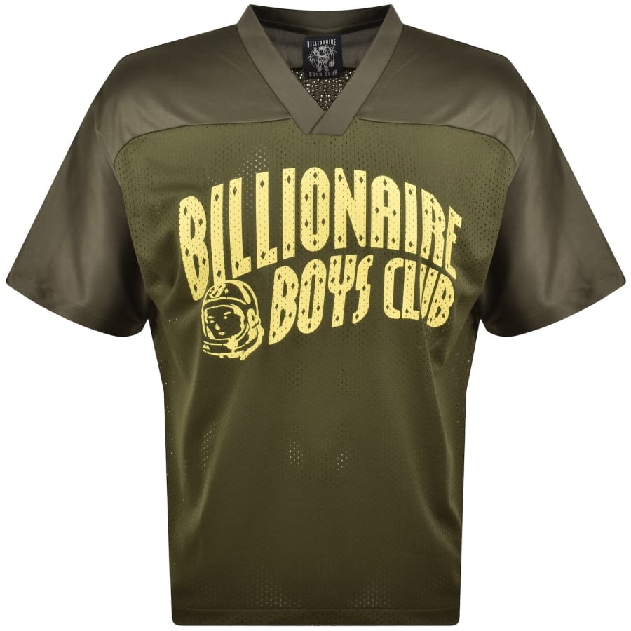Image number 2 for Billionaire Boys Club Mesh Football T Shirt Khaki
