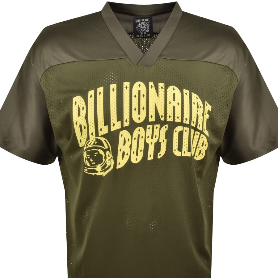 Image number 3 for Billionaire Boys Club Mesh Football T Shirt Khaki