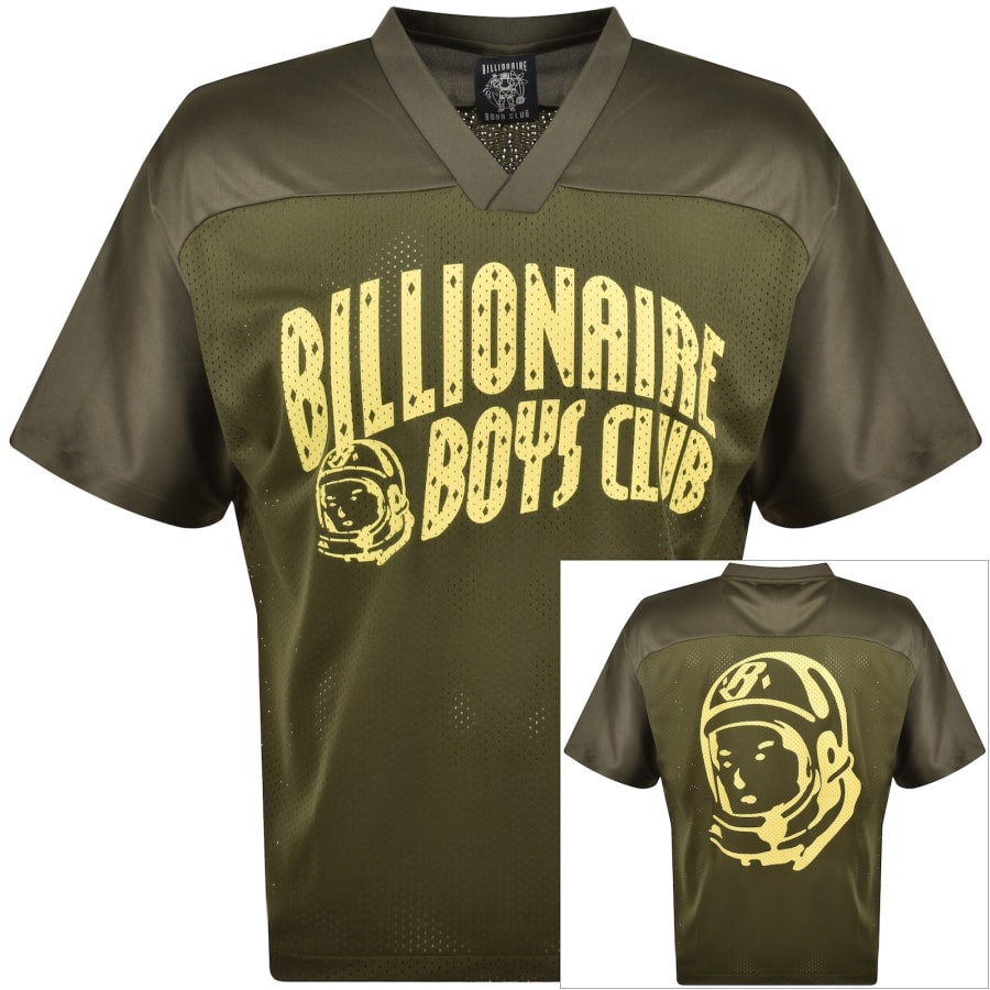 Image number 1 for Billionaire Boys Club Mesh Football T Shirt Khaki