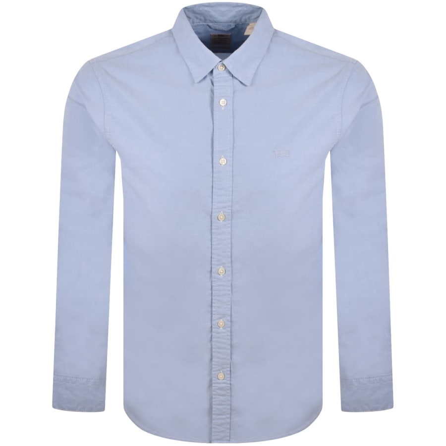Image number 1 for Levis Long Sleeve Battery Shirt Blue