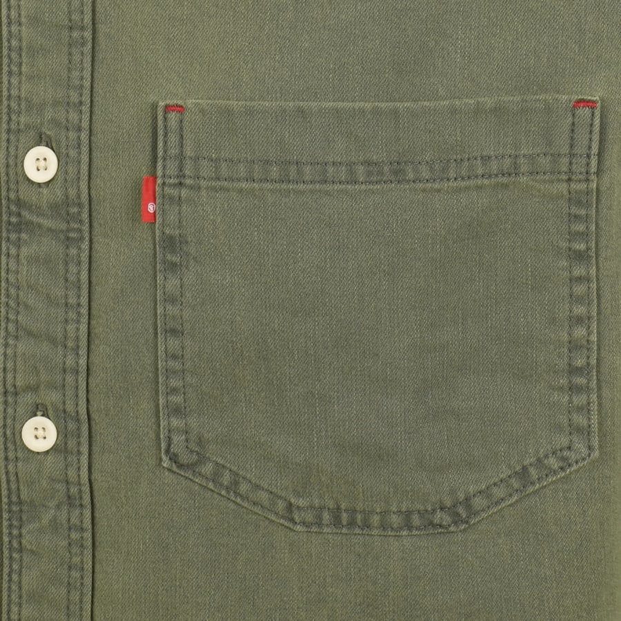 Image number 3 for Levis Mariposa Worker Shirt Green