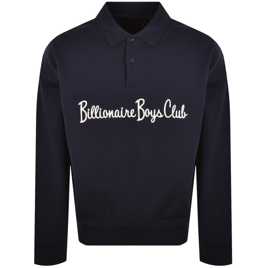 Image number 1 for Billionaire Boys Club Collared Sweatshirt Black
