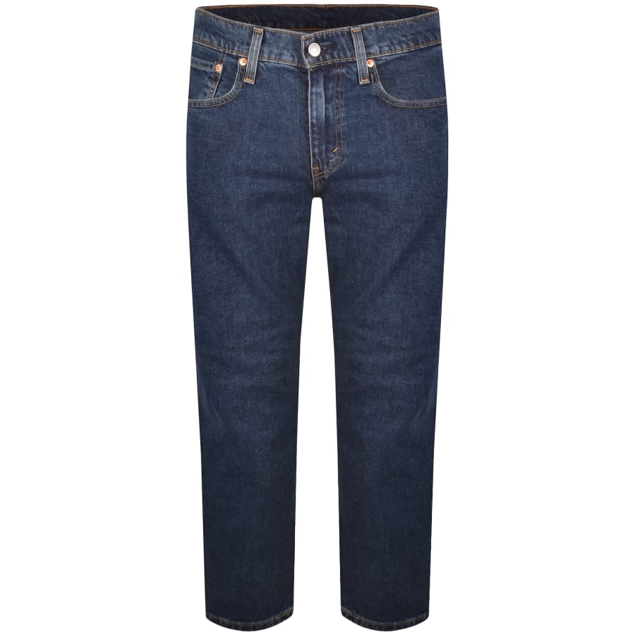 Image number 2 for Levis 502 Tapered Jeans Mid Wash Blue