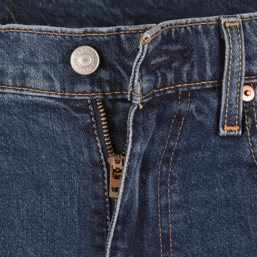 Image number 5 for Levis 502 Tapered Jeans Mid Wash Blue