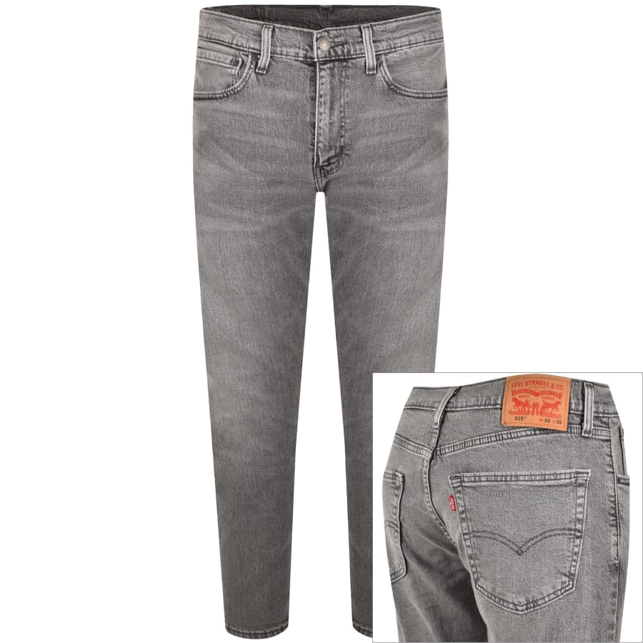 Image number 1 for Levis 515 Slim Taper Jeans Grey
