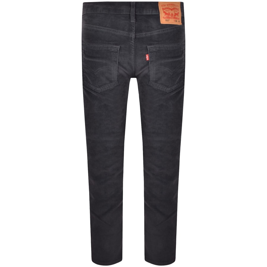 Image number 3 for Levis 511 Slim Fit Stretch Jeans Navy