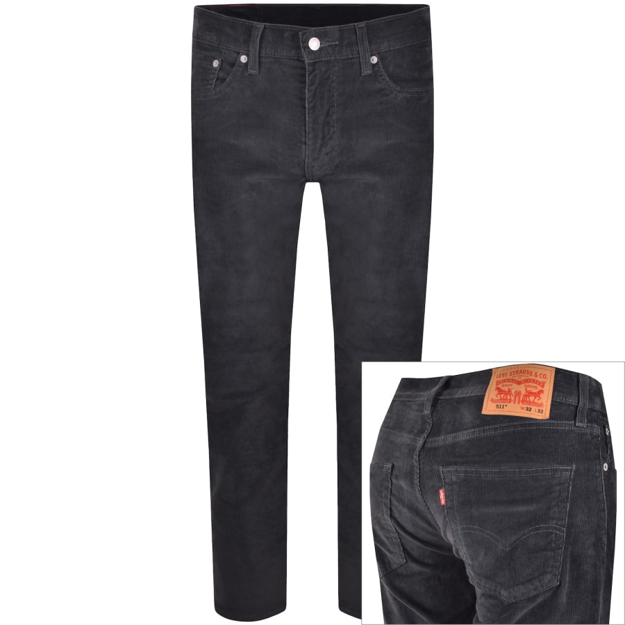 Image number 1 for Levis 511 Slim Fit Stretch Jeans Navy