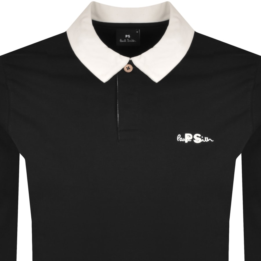 Image number 2 for Paul Smith Embroidered PS Polo T Shirt Black