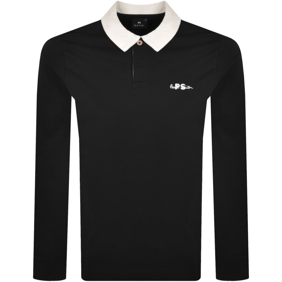 Image number 1 for Paul Smith Embroidered PS Polo T Shirt Black