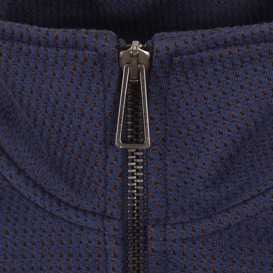 Image number 4 for Paul Smith Half Zip Sweatshirt Blue