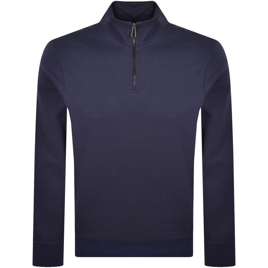 Image number 1 for Paul Smith Half Zip Sweatshirt Blue
