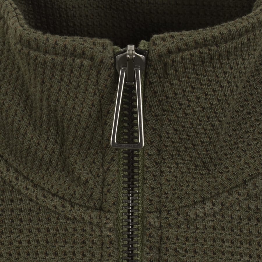 Image number 4 for Paul Smith Half Zip Sweatshirt Green