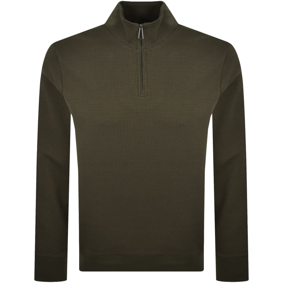 Image number 1 for Paul Smith Half Zip Sweatshirt Green