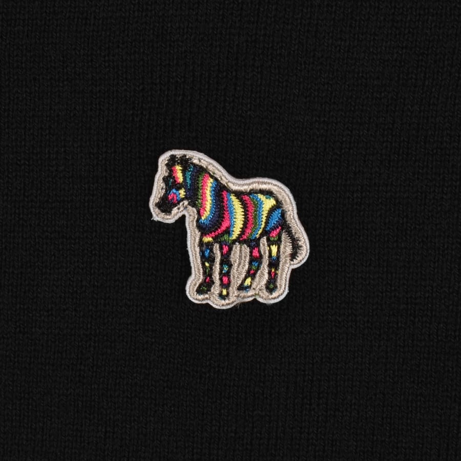 Image number 3 for Paul Smith Half Zip Jumper Black