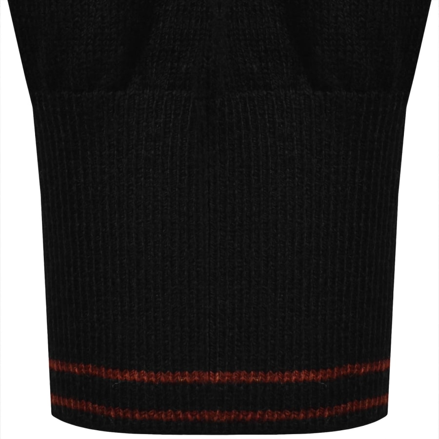 Image number 5 for Paul Smith Half Zip Jumper Black