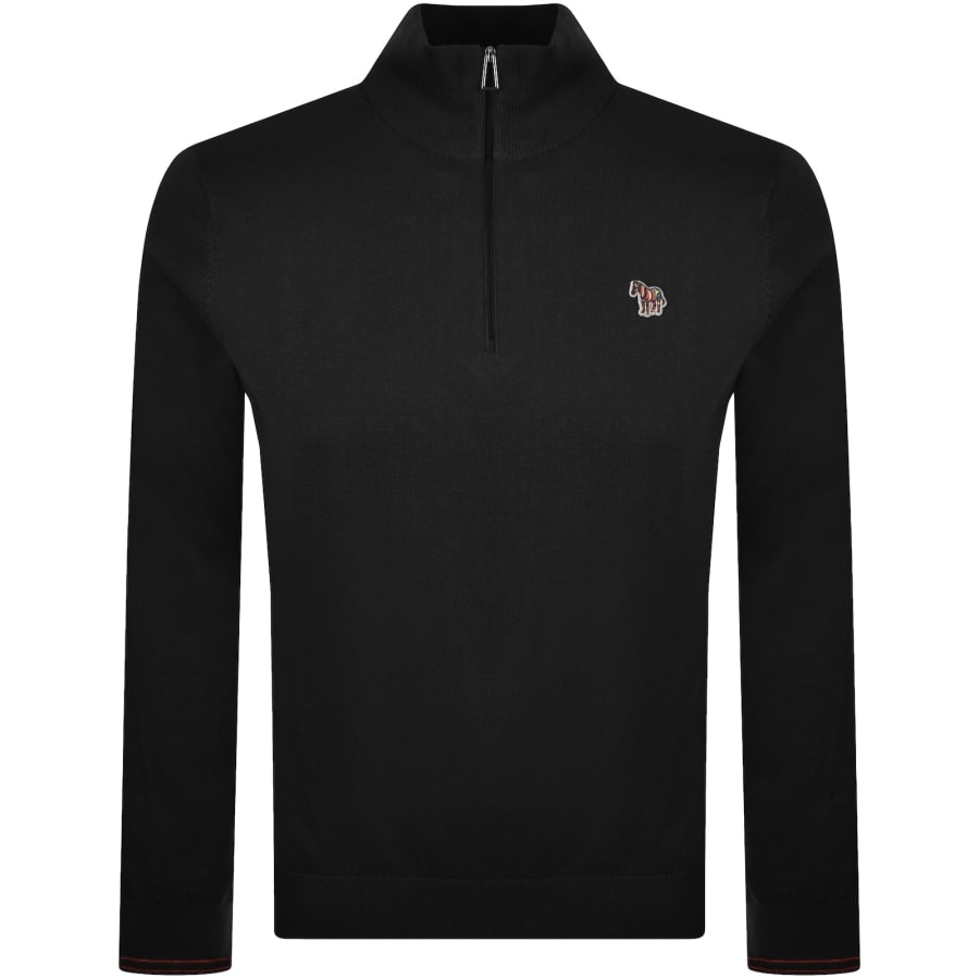 Image number 1 for Paul Smith Half Zip Jumper Black