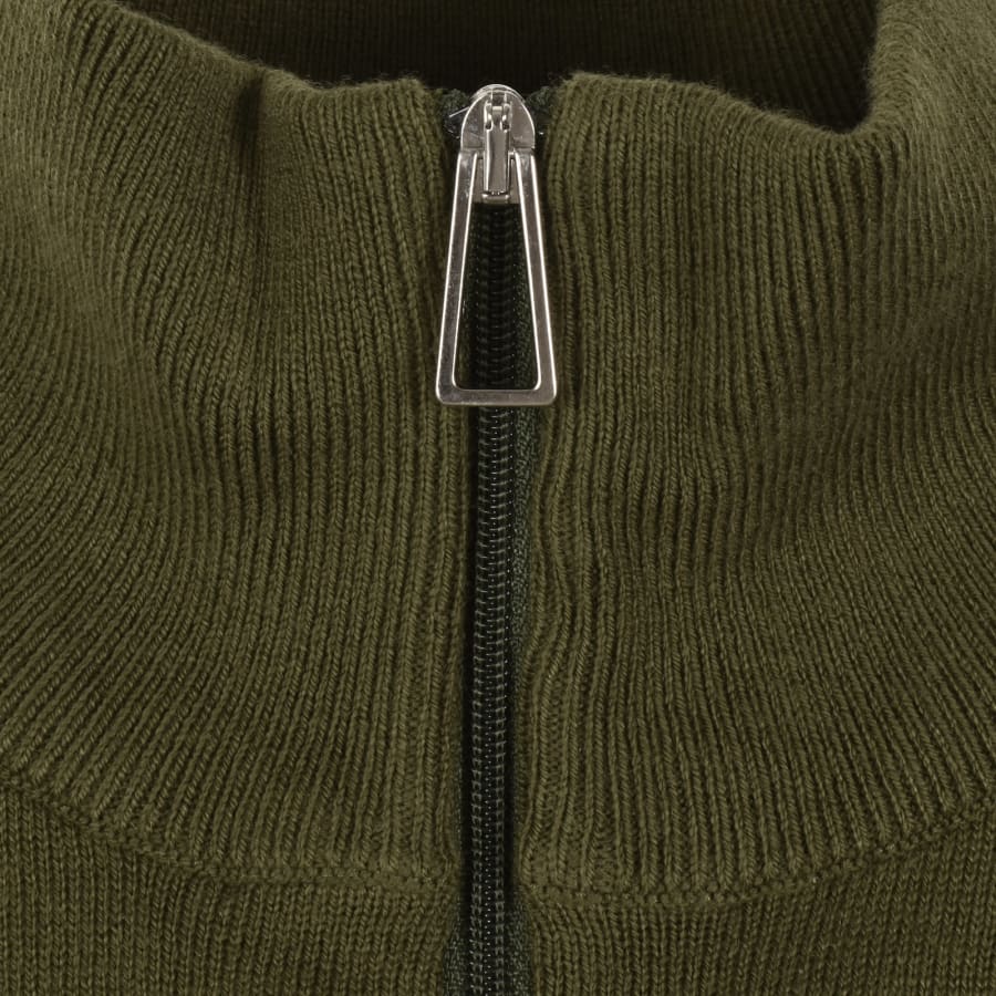 Image number 4 for Paul Smith Half Zip Jumper Green