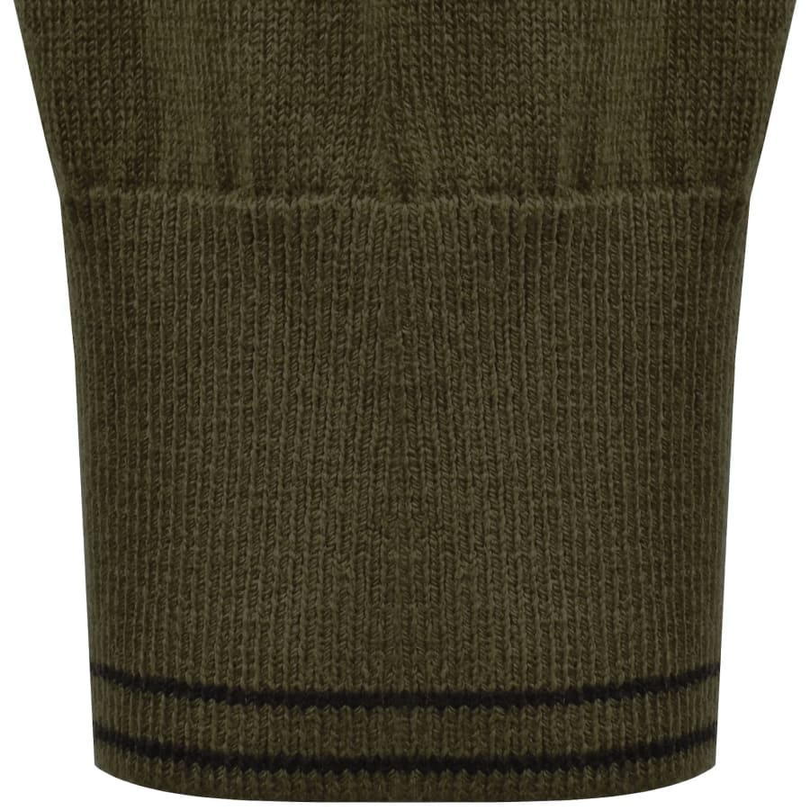 Image number 5 for Paul Smith Half Zip Jumper Green