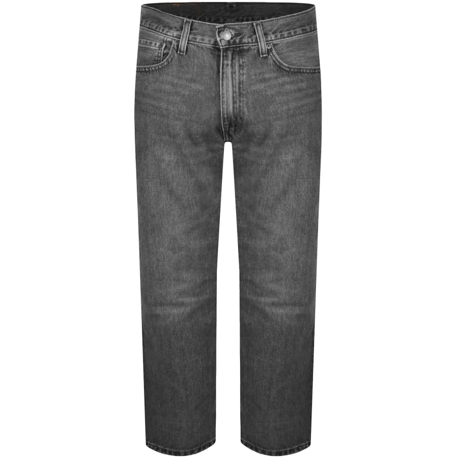 Image number 2 for Levis 555 Relaxed Straight Fit Jeans Grey