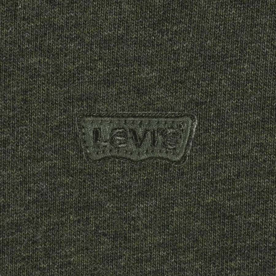 Image number 3 for Levis Original Quarter Zip Sweatshirt Green