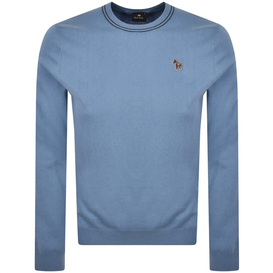 Image number 1 for Paul Smith Crew Neck Knit Jumper Blue