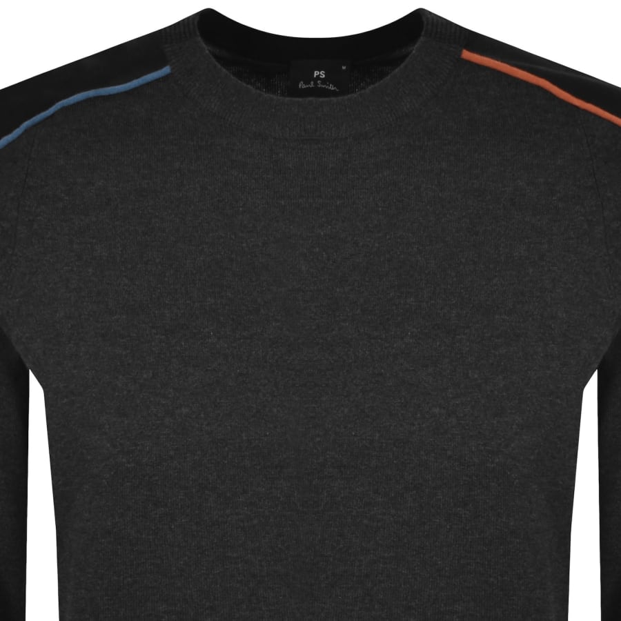 Image number 2 for Paul Smith Crew Neck Knit Jumper Grey