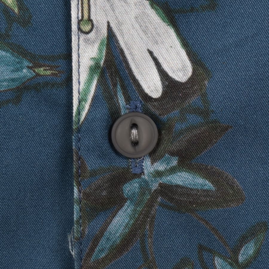 Image number 3 for Paul Smith Casual Fit Short Sleeved Shirt Blue