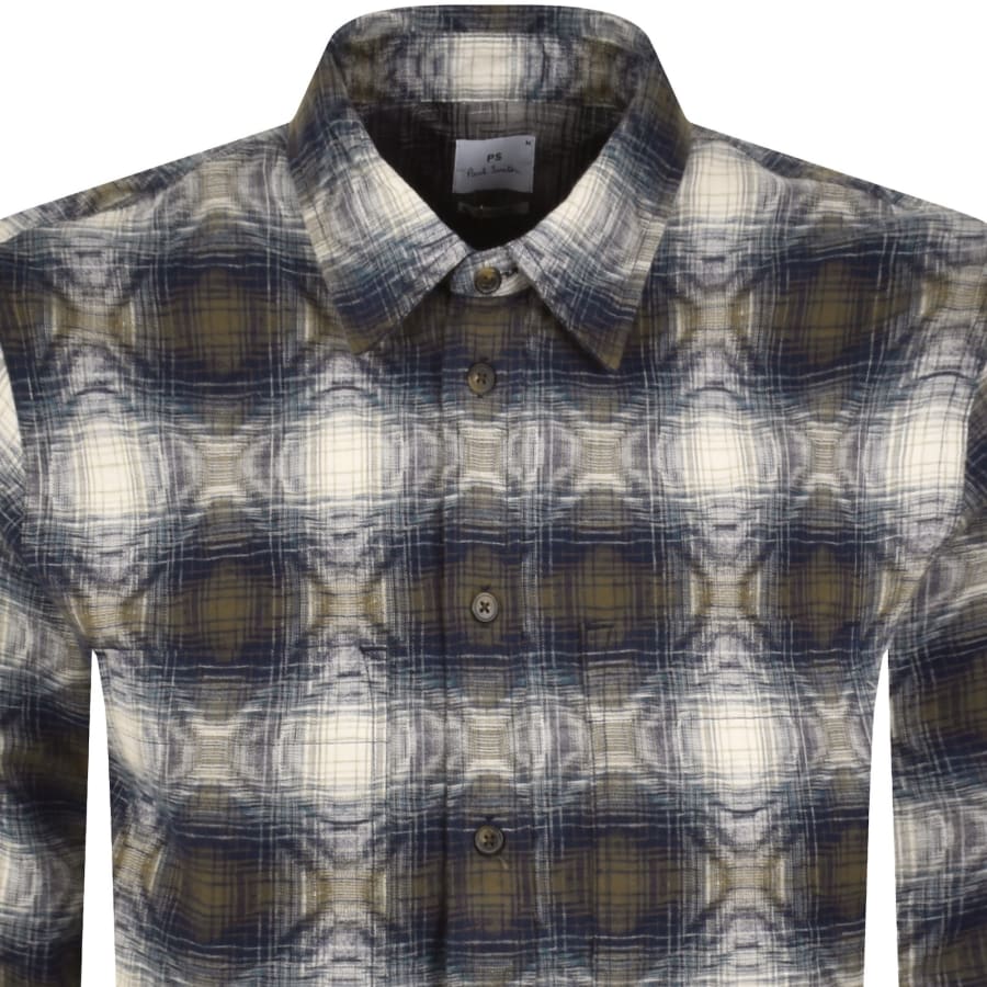 Image number 2 for Paul Smith Casual Fit Pocket Shirt Blue