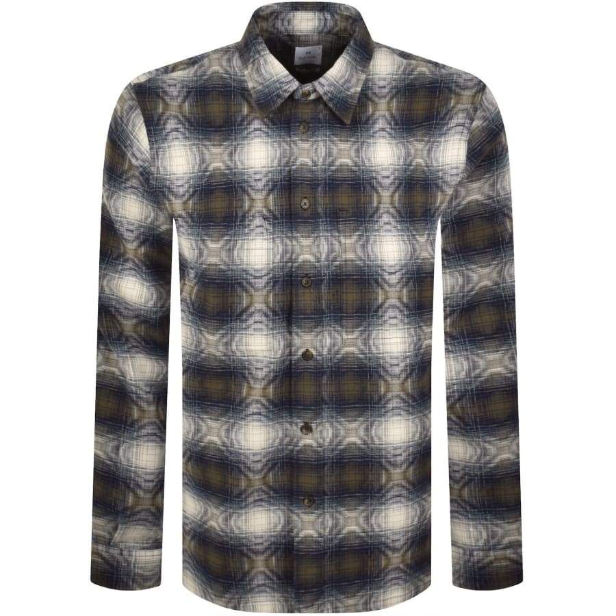 Image number 1 for Paul Smith Casual Fit Pocket Shirt Blue