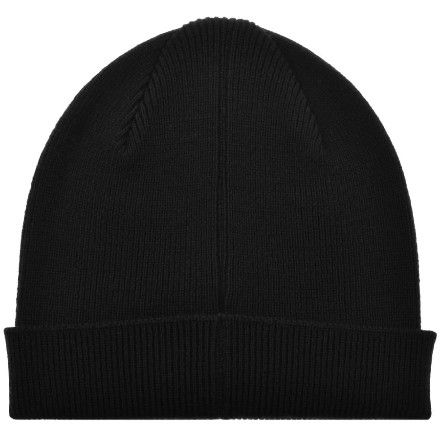 Image number 2 for Paul Smith Rib Zebra Wool Beanie Hat Black