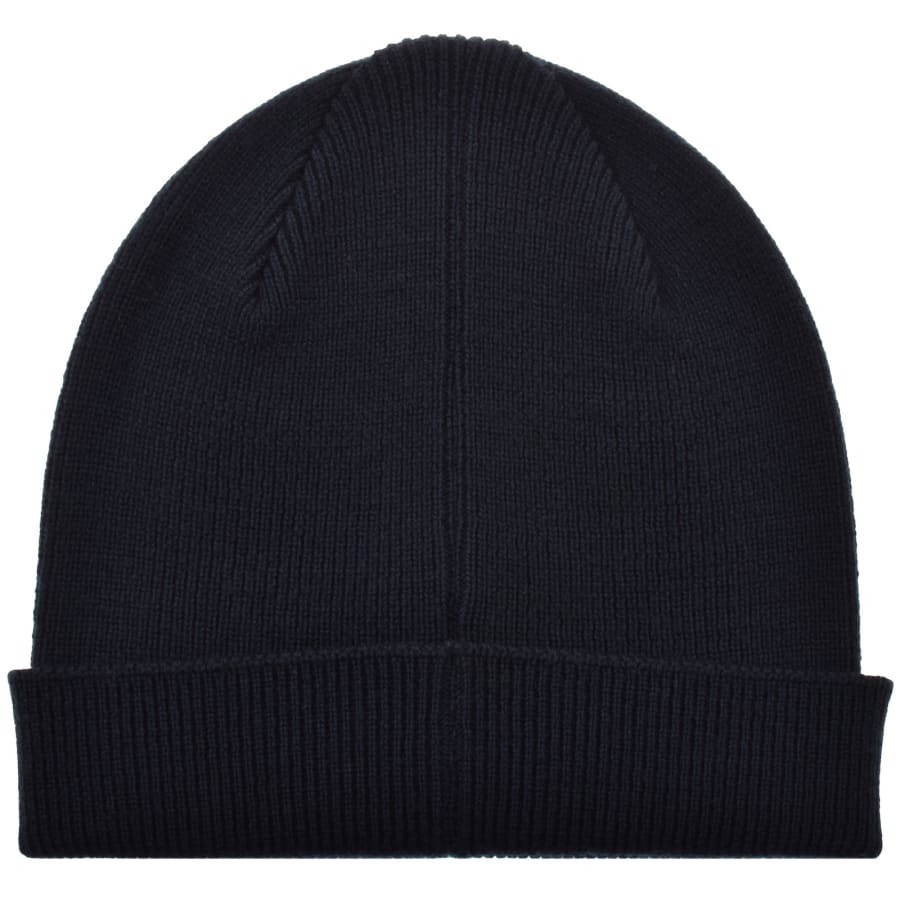 Image number 2 for Paul Smith Rib Zebra Wool Beanie Hat Navy