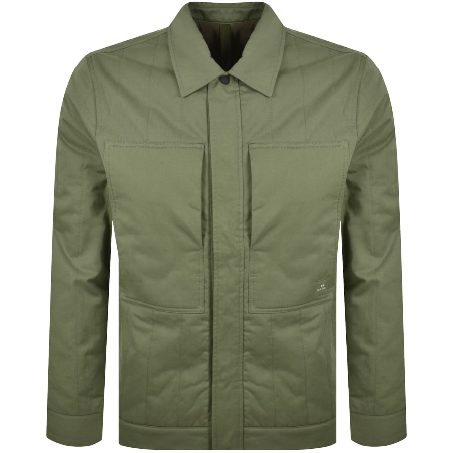 Image number 1 for Paul Smith Padded Overshirt Green