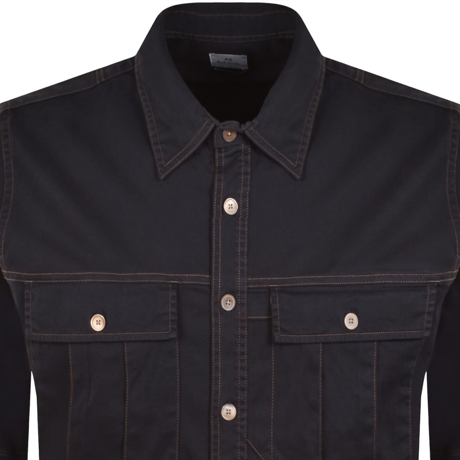 Image number 2 for Paul Smith Casual Fit Shirt Navy