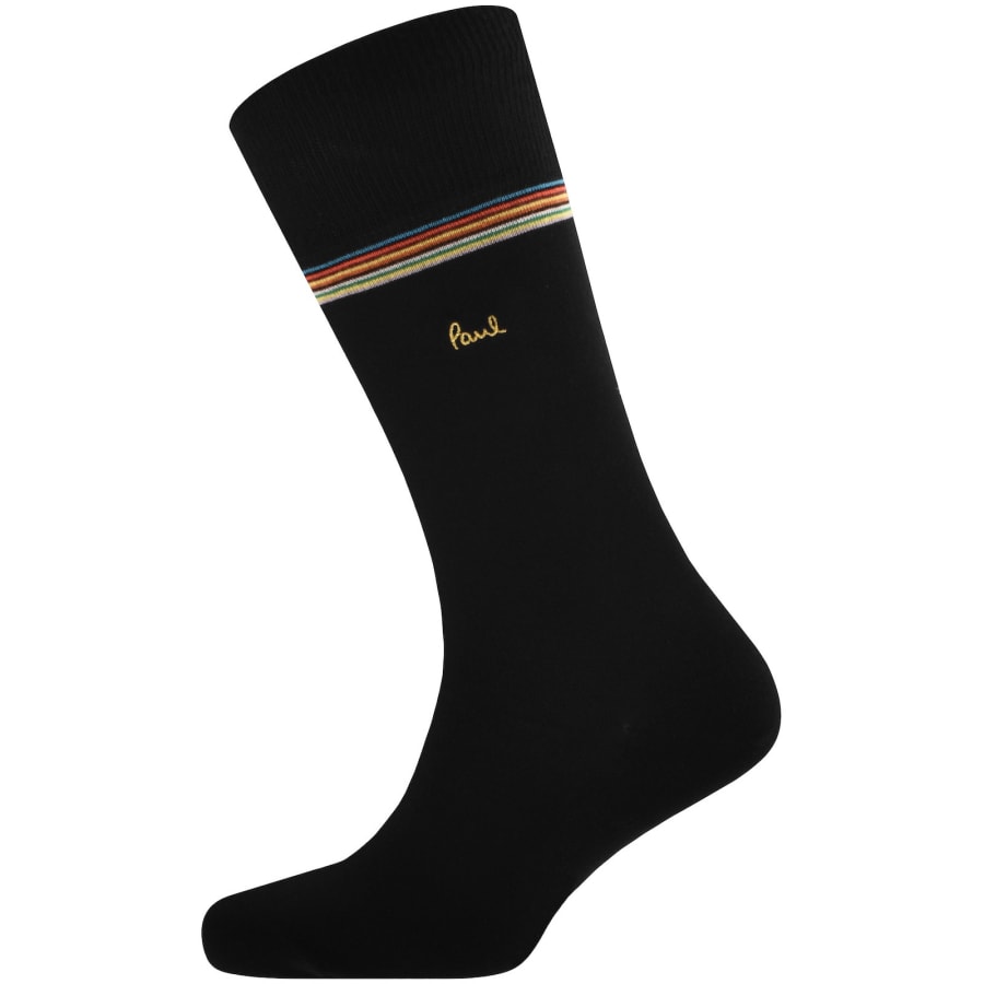 Image number 5 for Paul Smith 3 Pack Gold Logo Socks Multi