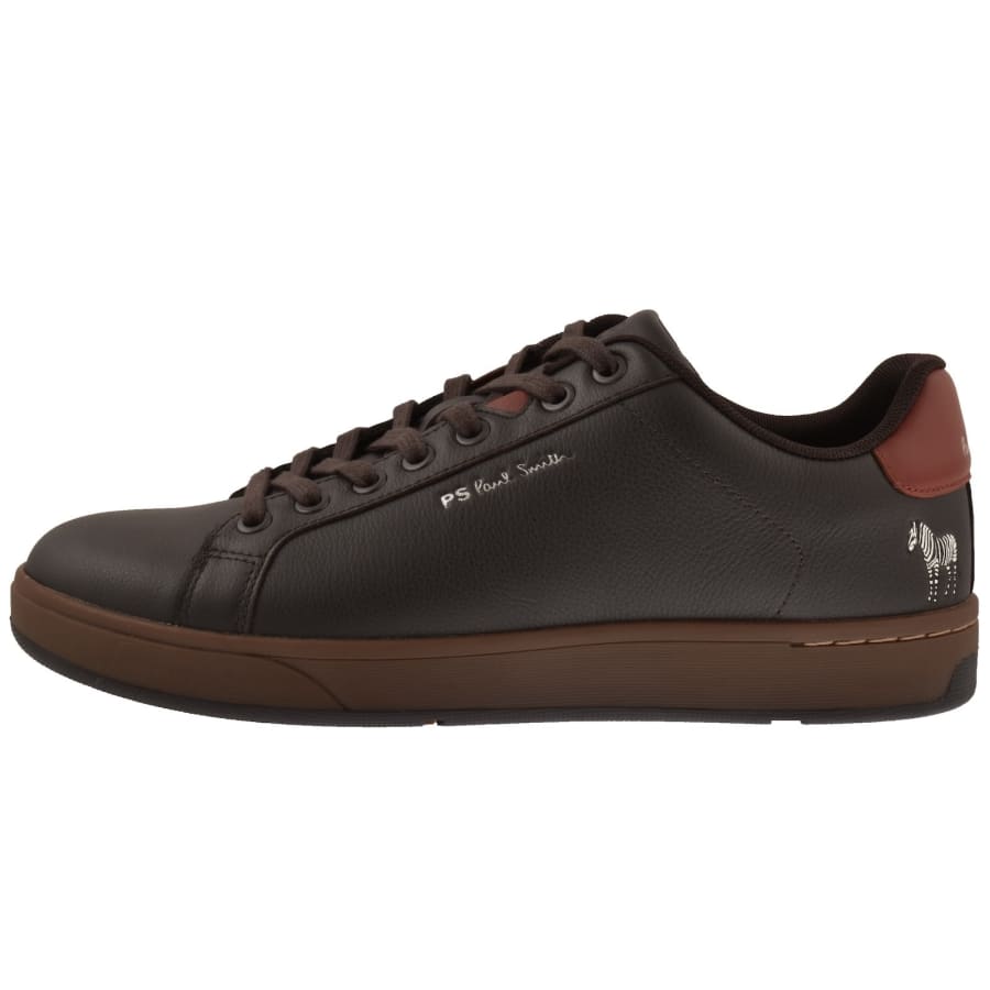 Image number 1 for Paul Smith Albany Leather  Trainers Brown