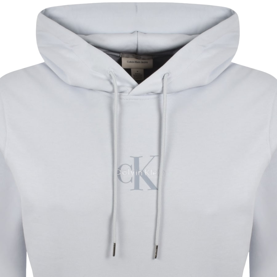 Image number 2 for Calvin Klein Jeans Logo Hoodie Blue