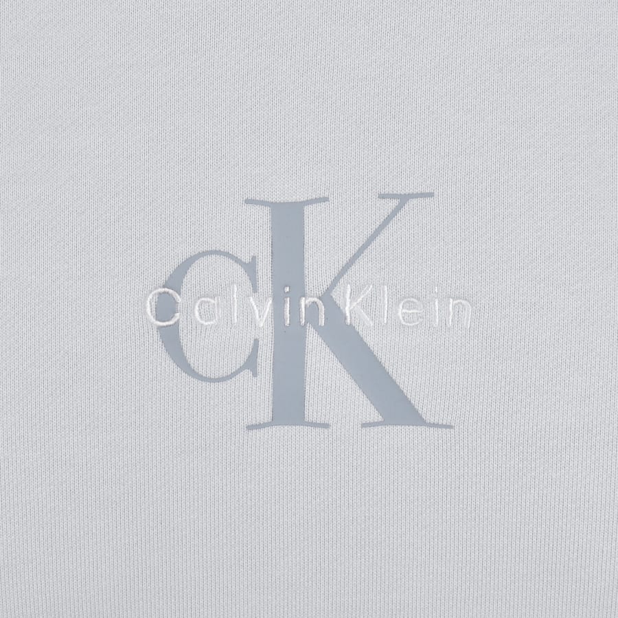 Image number 3 for Calvin Klein Jeans Logo Hoodie Blue