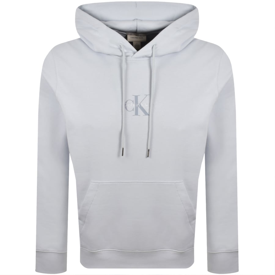 Image number 1 for Calvin Klein Jeans Logo Hoodie Blue