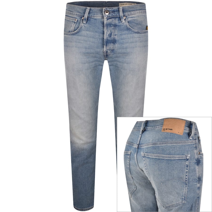 Image number 1 for G-Star Slim Fit Jeans Blue