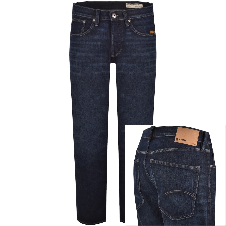 Image number 1 for G-Star Slim Tapered Fit Jeans Blue