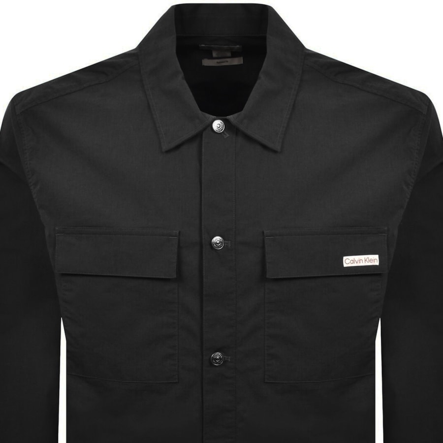 Image number 2 for Calvin Klein Jeans Nylon Utility Shirt Black