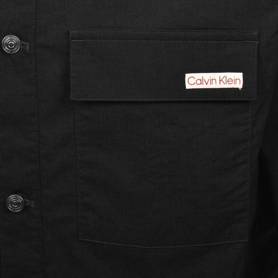 Image number 3 for Calvin Klein Jeans Nylon Utility Shirt Black
