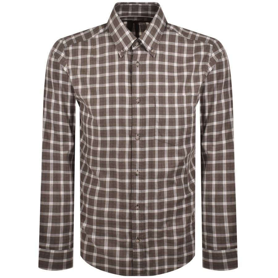 Image number 1 for BOSS H Liam Shirt Brown