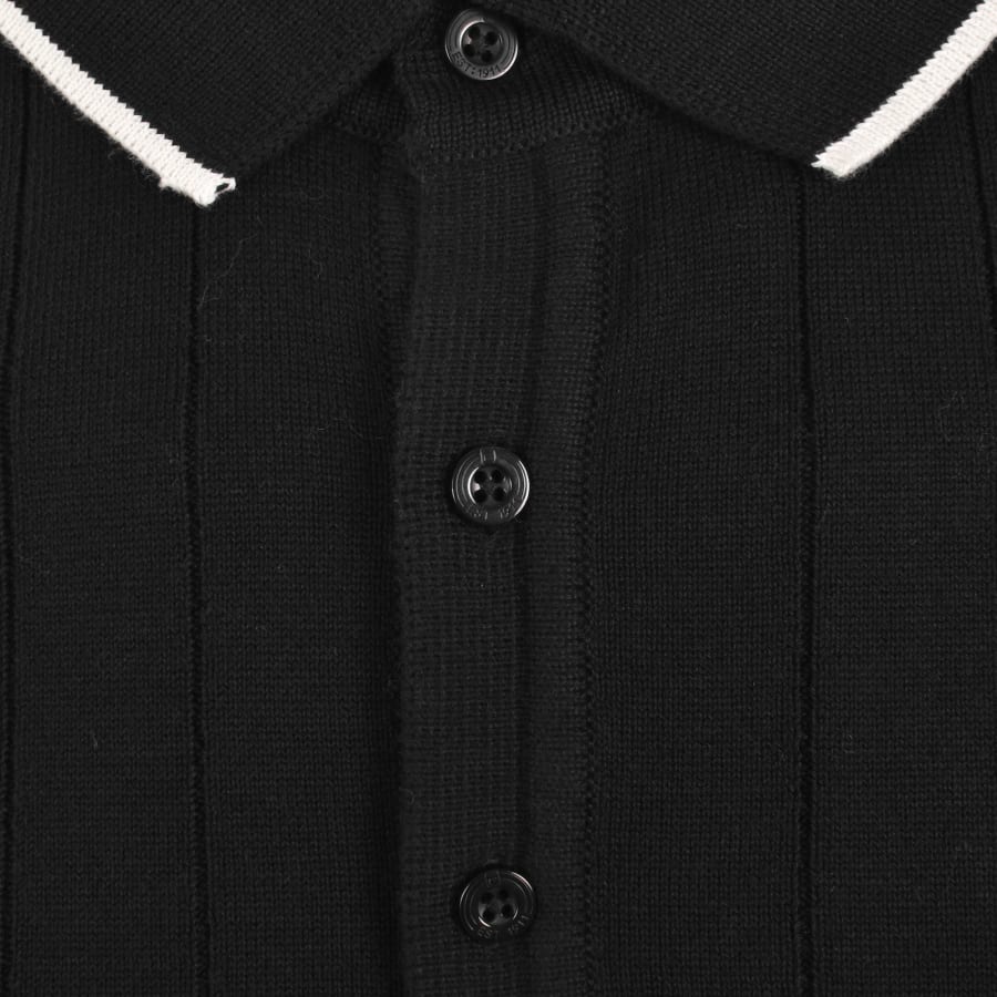 Image number 4 for Fila Santino Knit Polo Shirt Black
