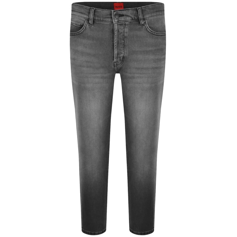 Image number 2 for HUGO 634 Tapered Fit Jeans Mid Wash Grey
