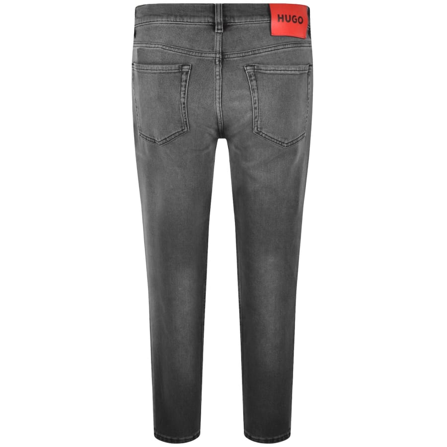 Image number 3 for HUGO 634 Tapered Fit Jeans Mid Wash Grey