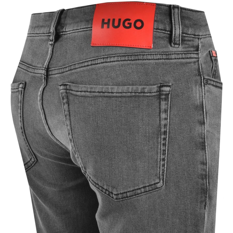 Image number 4 for HUGO 634 Tapered Fit Jeans Mid Wash Grey