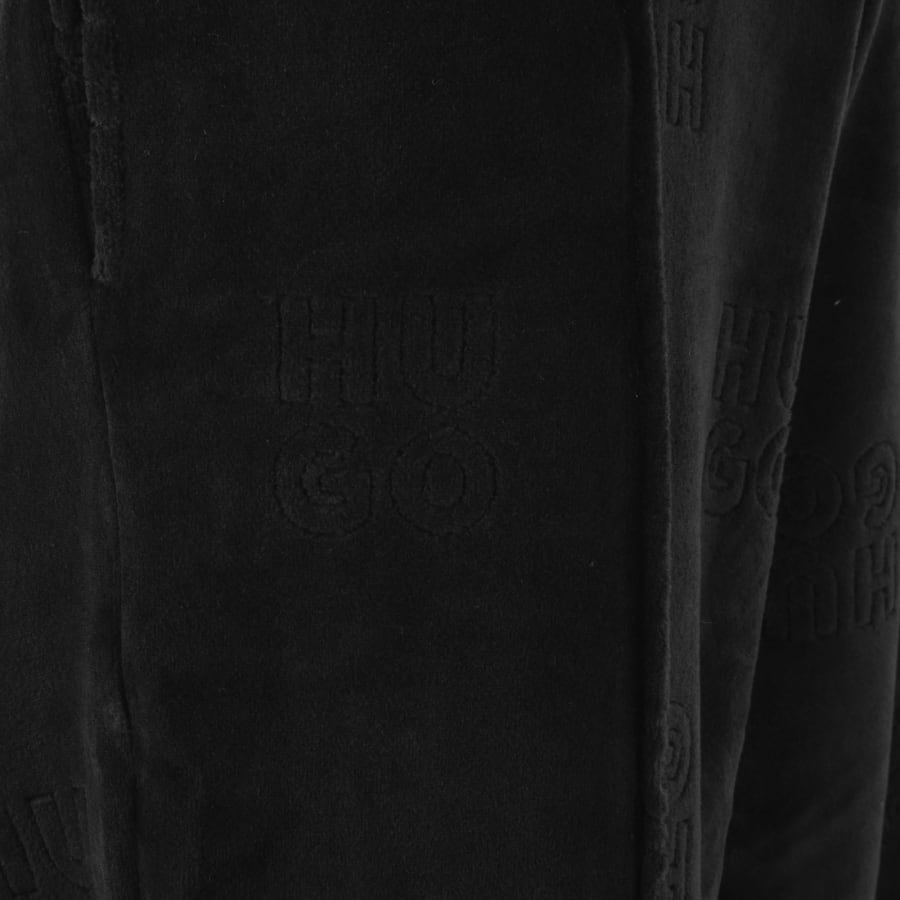 Image number 3 for HUGO Velour Joggers Black