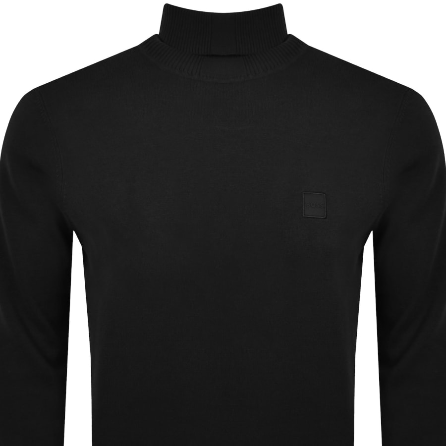 Image number 2 for BOSS Akiro Knit Jumper Black