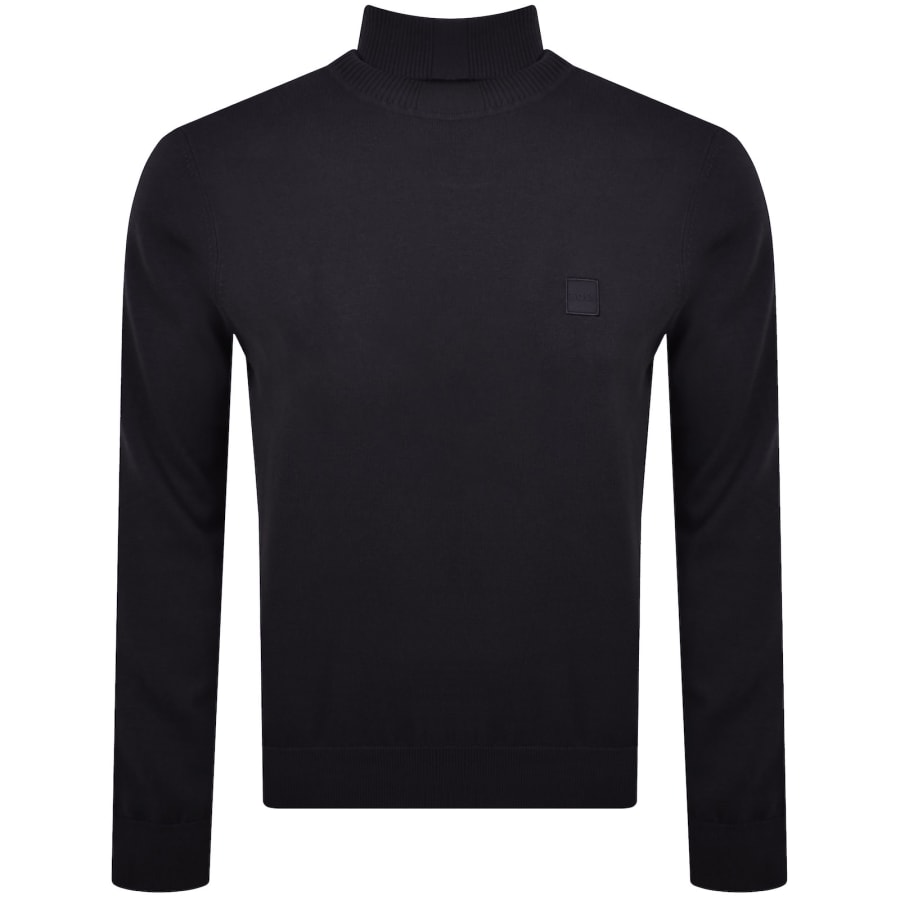 Image number 1 for BOSS Akiro Knit Jumper Navy